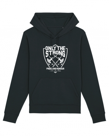 Only The Strong Axe White Black