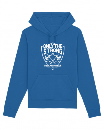 Only The Strong Axe White Royal Blue