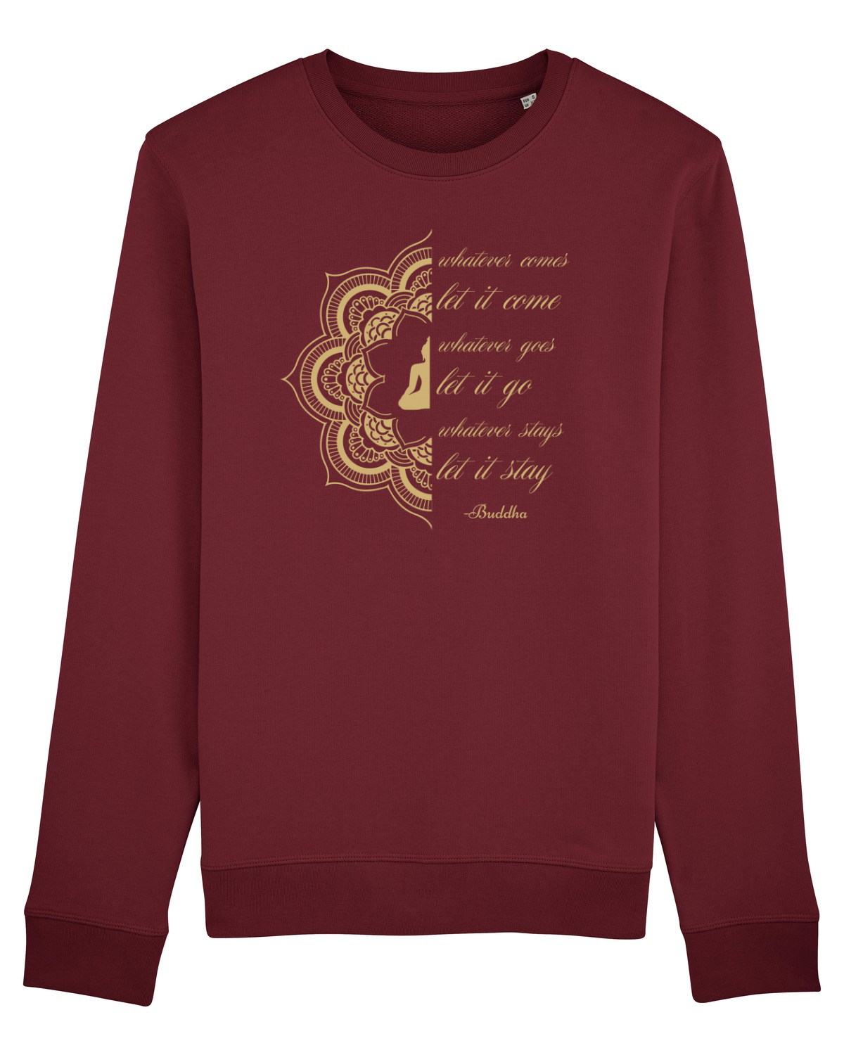 Bluză mânecă lungă Unisex Rise Burgundy
