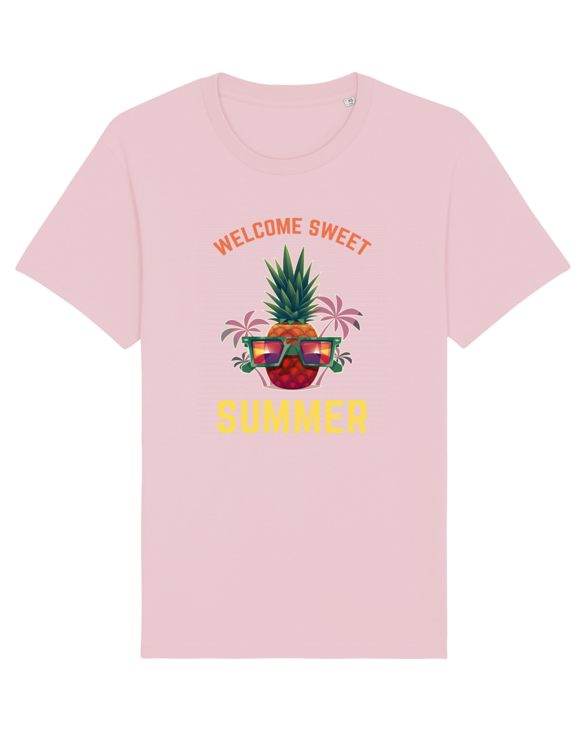 Tricou mânecă scurtă Unisex Rocker Cotton Pink