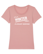 WINTER Tricou mânecă scurtă guler larg fitted Damă Expresser