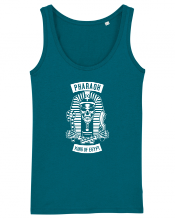 Pharaoh King of Egypt Skull White Ocean Depth