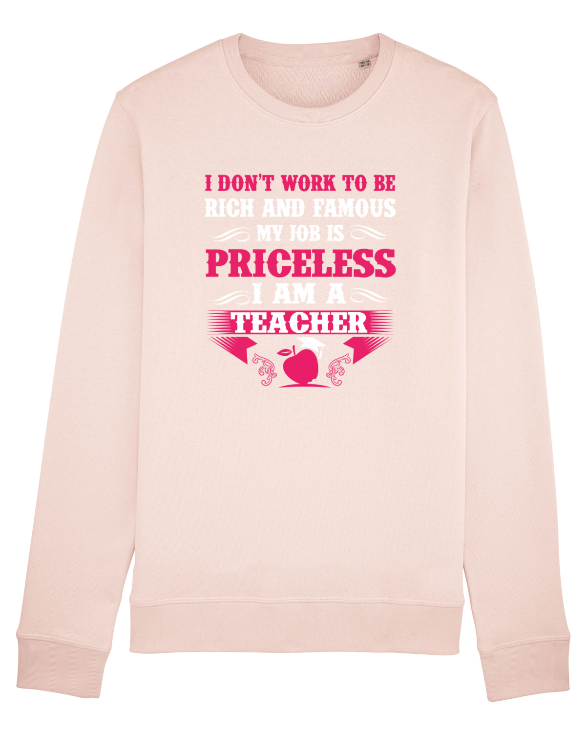 Bluză mânecă lungă Unisex Rise Candy Pink