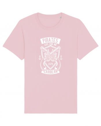 Pirates from the Carribean White Cotton Pink