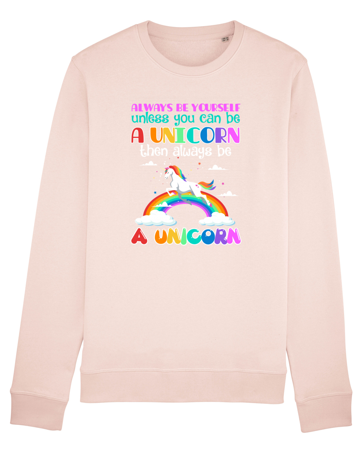 Bluză mânecă lungă Unisex Rise Candy Pink