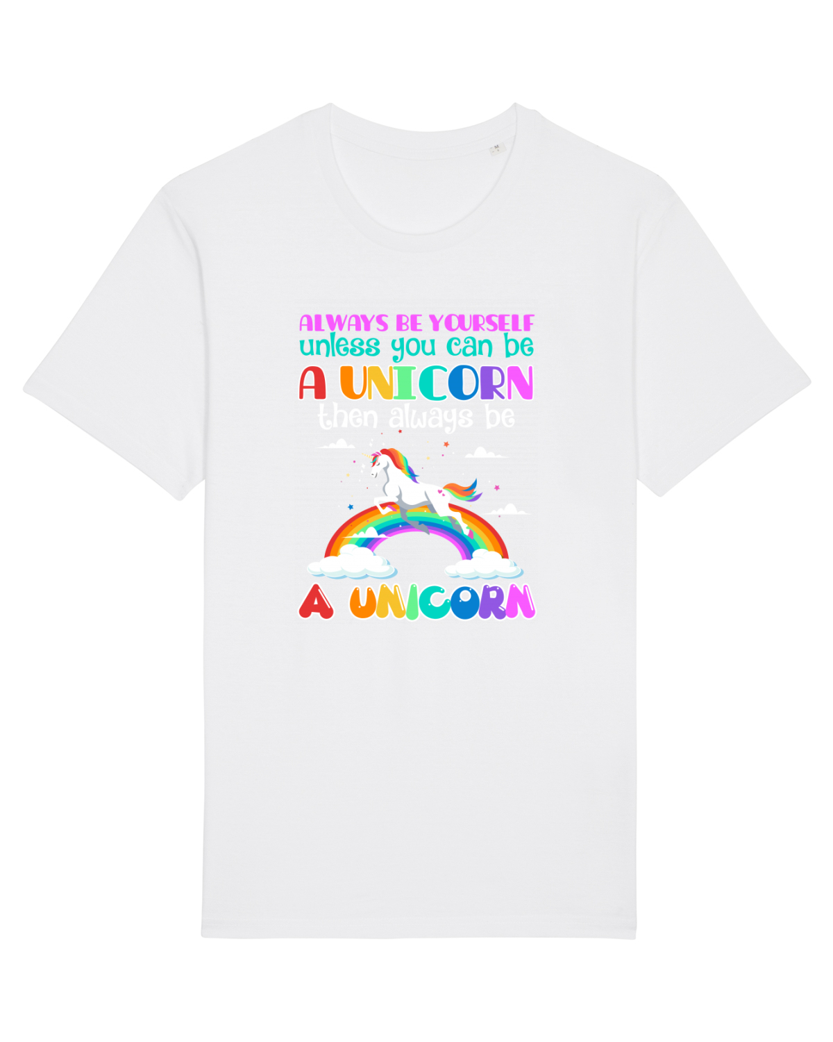 Tricou mânecă scurtă Unisex Rocker White