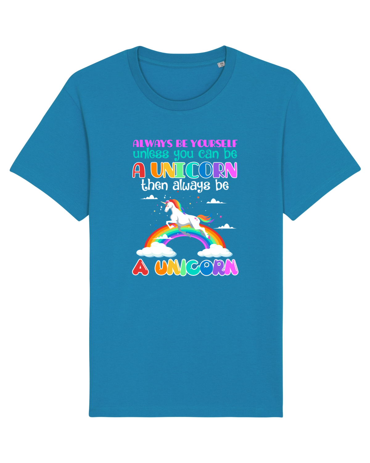 Tricou mânecă scurtă Unisex Rocker Azur