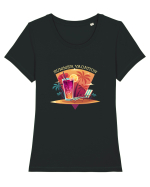 SUMMER Tricou mânecă scurtă guler larg fitted Damă Expresser