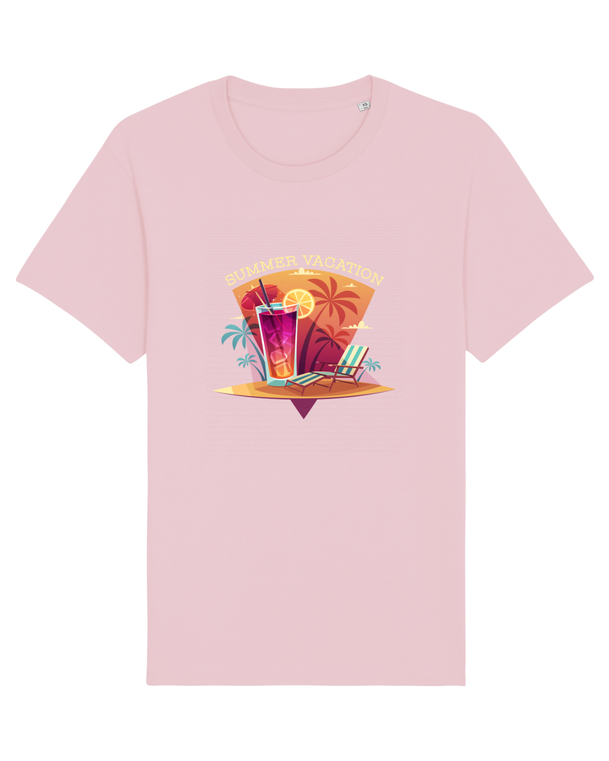 Tricou mânecă scurtă Unisex Rocker Cotton Pink