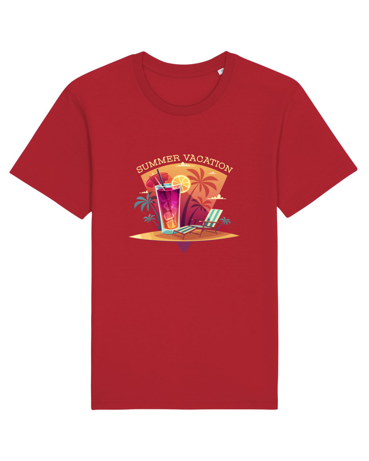 Tricou mânecă scurtă Unisex Rocker Red