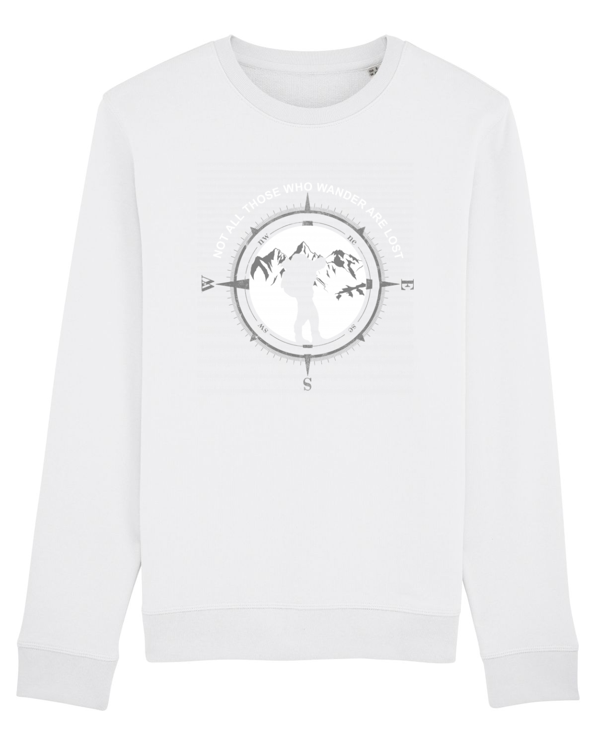 Bluză mânecă lungă Unisex Rise White