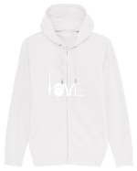 LOVE Hanorac cu fermoar Unisex Connector