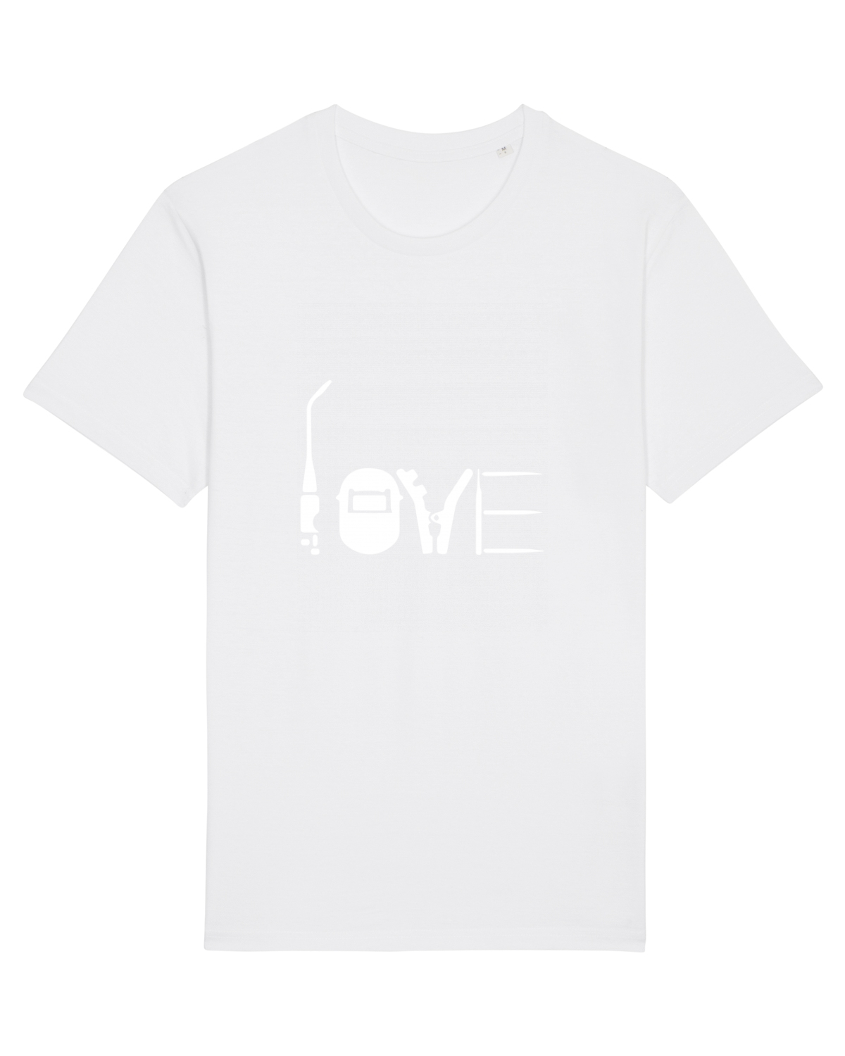 Tricou mânecă scurtă Unisex Rocker White