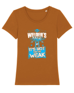 WELDER Tricou mânecă scurtă guler larg fitted Damă Expresser