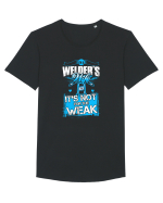 WELDER Tricou mânecă scurtă guler larg Bărbat Skater