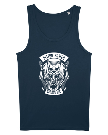 Piston Skull Power White Navy