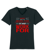 WORK Tricou mânecă scurtă guler V Bărbat Presenter