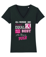 JULY Tricou mânecă scurtă guler V Damă Evoker