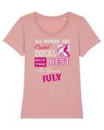 JULY Tricou mânecă scurtă guler larg fitted Damă Expresser