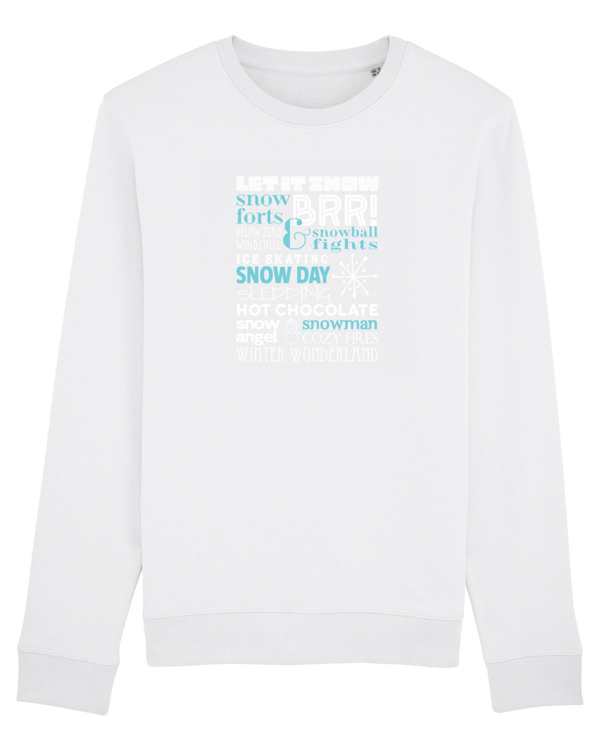Bluză mânecă lungă Unisex Rise White