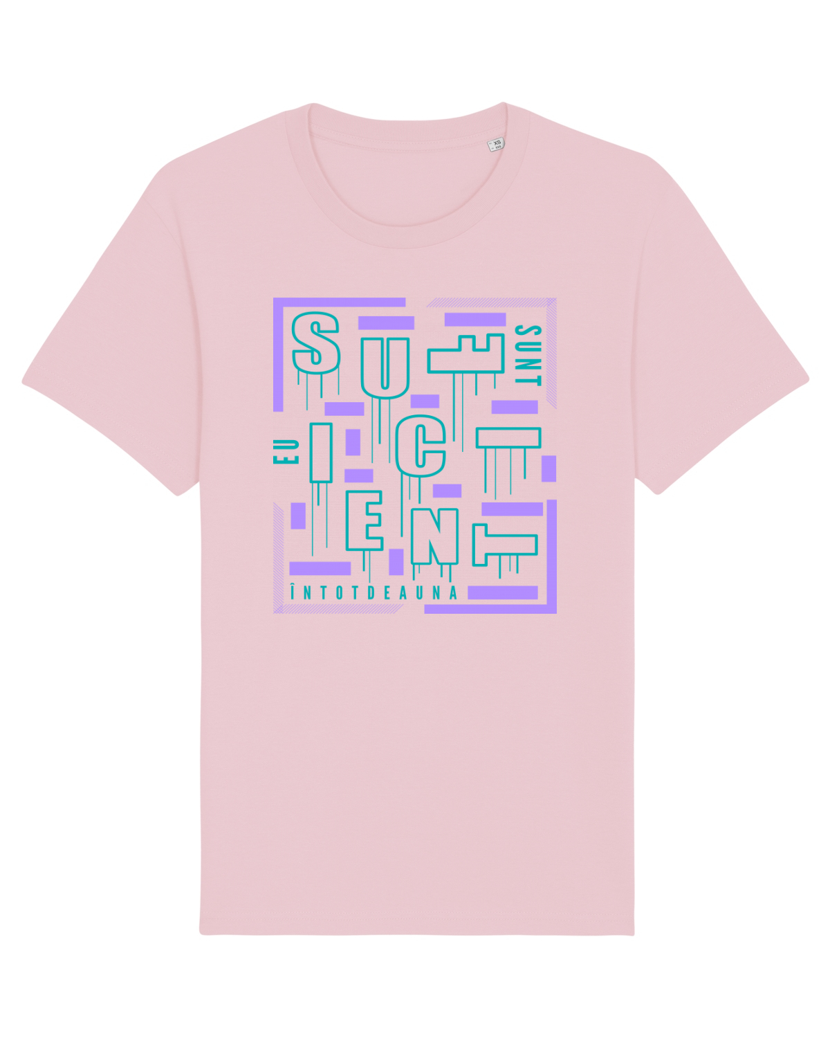 Tricou mânecă scurtă Unisex Rocker Cotton Pink