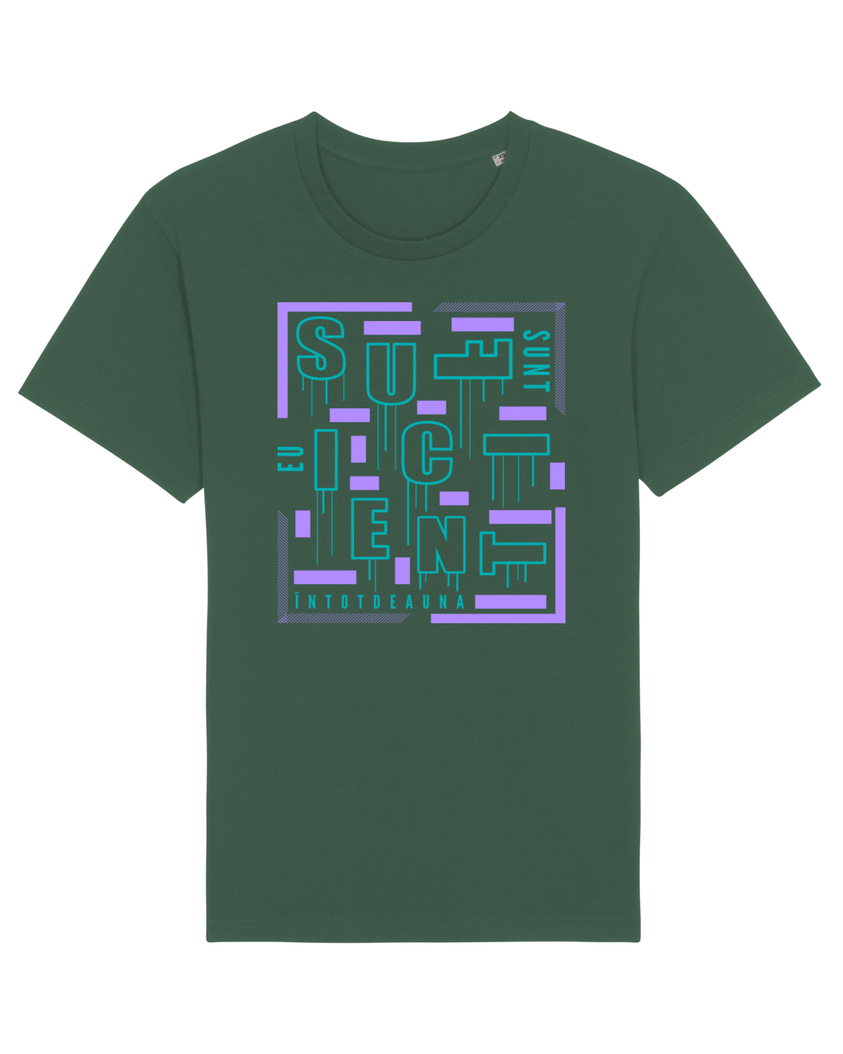 Tricou mânecă scurtă Unisex Rocker Bottle Green