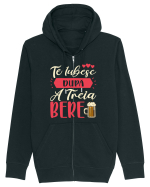 Te iubesc după a treia bere Hanorac cu fermoar Unisex Connector