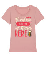 Te iubesc după a treia bere Tricou mânecă scurtă guler larg fitted Damă Expresser