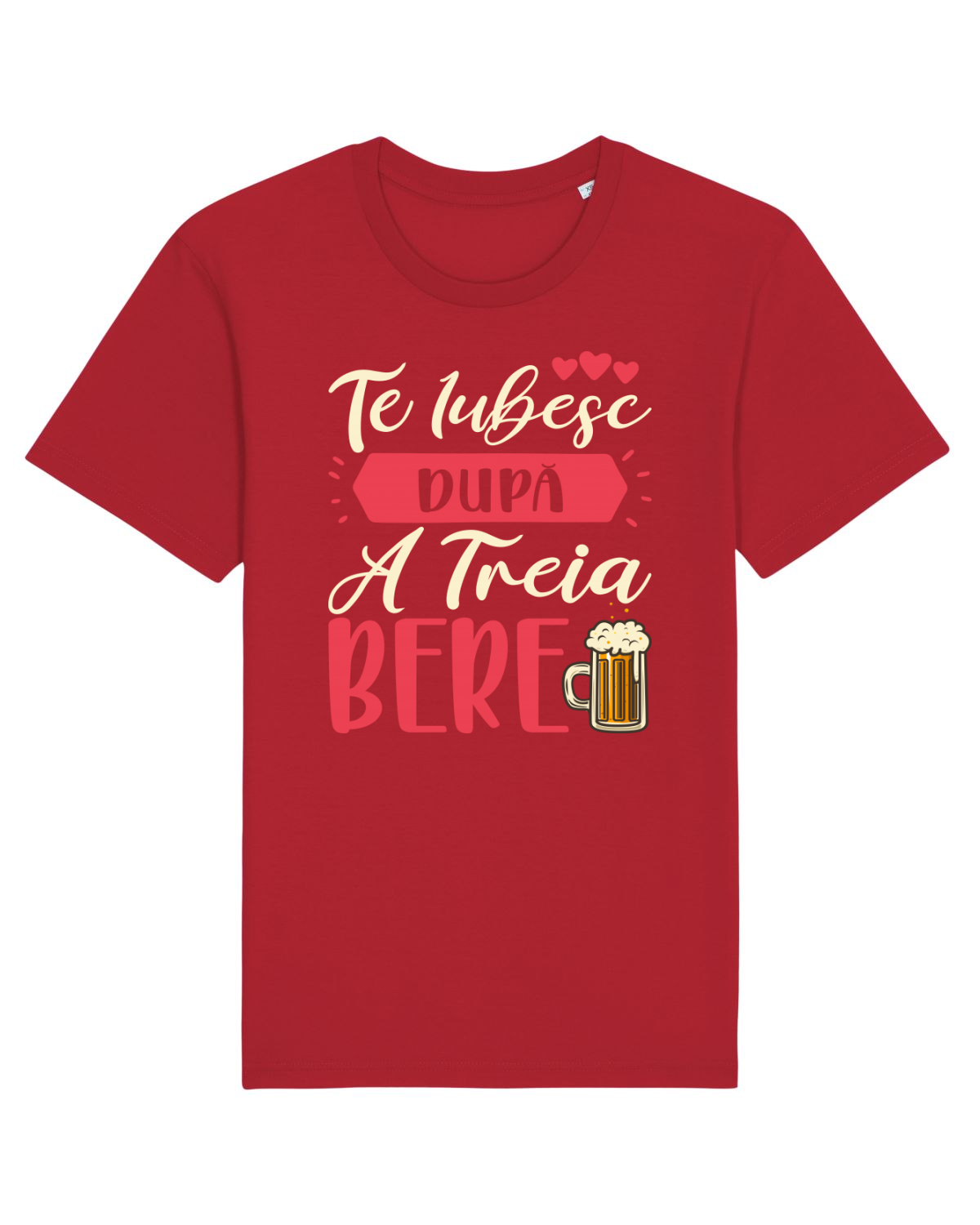 Tricou mânecă scurtă Unisex Rocker Red