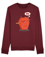 Red Bio worm apple Bluză mânecă lungă Unisex Rise
