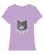 My Spirit Animal Is A Cat Tricou mânecă scurtă guler larg fitted Damă Expresser