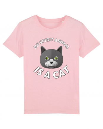 My Spirit Animal Is A Cat Cotton Pink