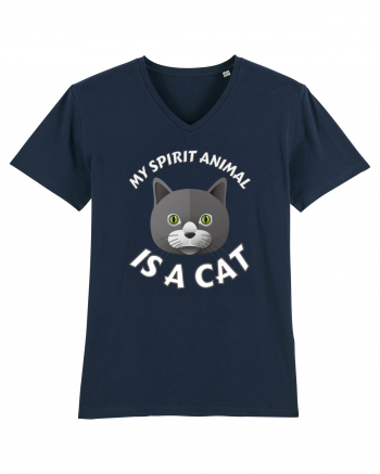 My Spirit Animal Is A Cat French Navy