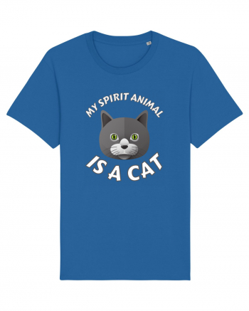 My Spirit Animal Is A Cat Royal Blue