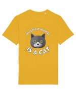 My Spirit Animal Is A Cat Tricou mânecă scurtă Unisex Rocker