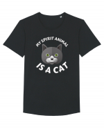 My Spirit Animal Is A Cat Tricou mânecă scurtă guler larg Bărbat Skater