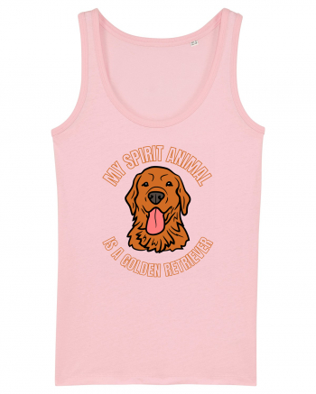 My Spirit Animal Is A Golden Retriever  Cotton Pink