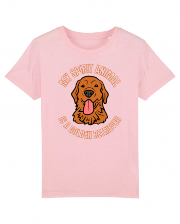 My Spirit Animal Is A Golden Retriever  Cotton Pink