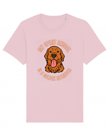 My Spirit Animal Is A Golden Retriever  Cotton Pink