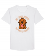 My Spirit Animal Is A Golden Retriever  Tricou mânecă scurtă guler larg Bărbat Skater