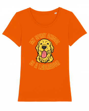 My Spirit Animal Is A Labrador Bright Orange