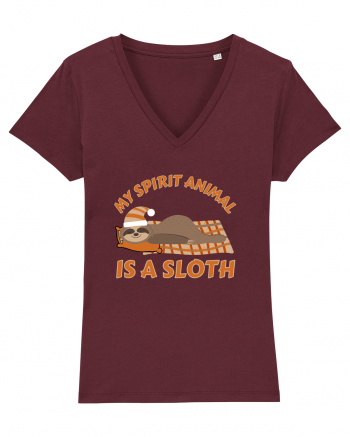 My Spirit Animal Is A Sloth Burgundy