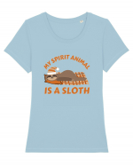 My Spirit Animal Is A Sloth Tricou mânecă scurtă guler larg fitted Damă Expresser