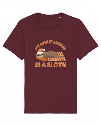 My Spirit Animal Is A Sloth Burgundy