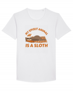 My Spirit Animal Is A Sloth Tricou mânecă scurtă guler larg Bărbat Skater