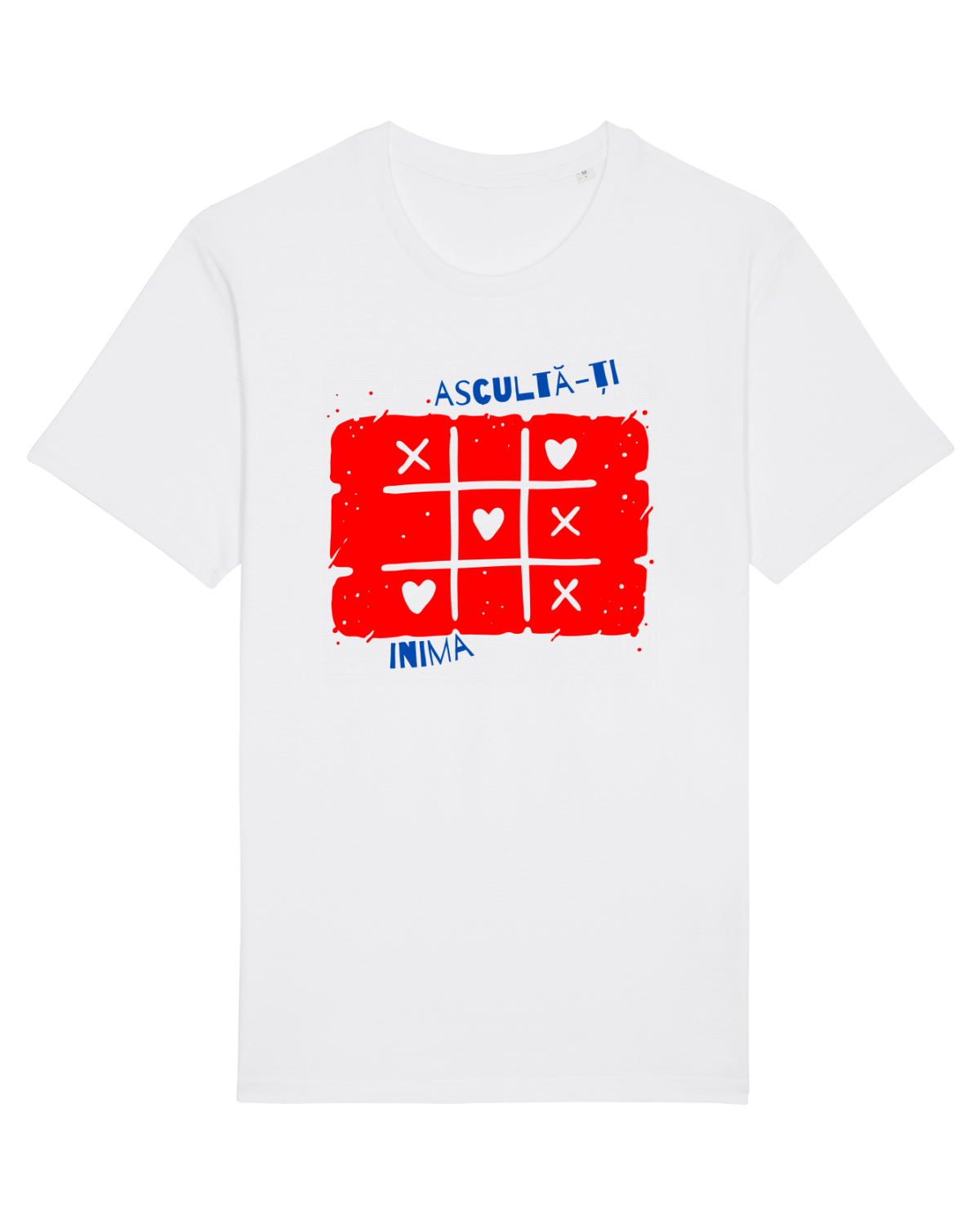 Tricou mânecă scurtă Unisex Rocker White