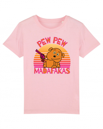 Pew Pew Dog Cotton Pink