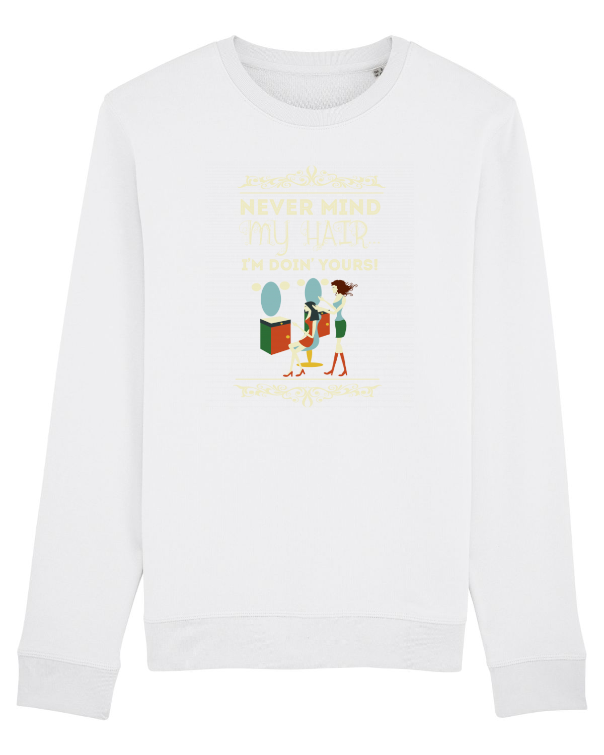 Bluză mânecă lungă Unisex Rise White
