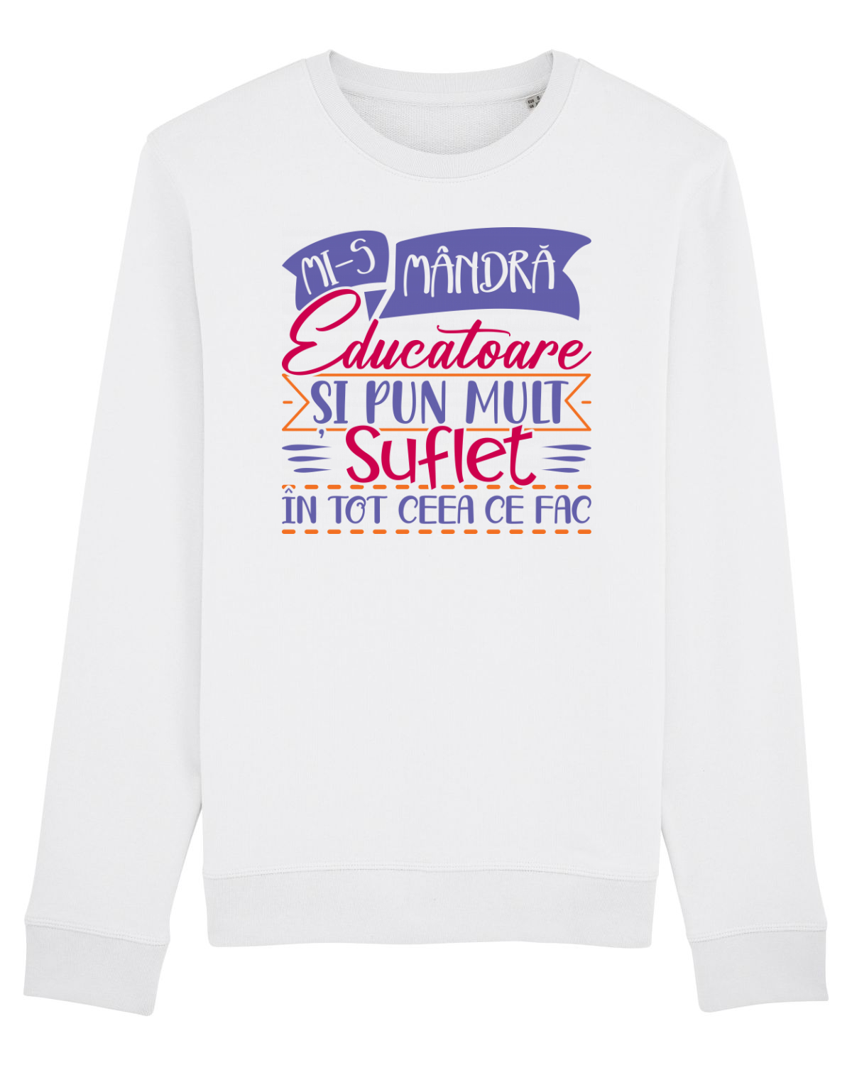 Bluză mânecă lungă Unisex Rise White