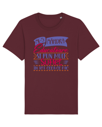 Mi-s mandra educatoare Burgundy